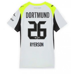 Borussia Dortmund Julian Ryerson #26 Udebanetrøje Dame 2025-26 Kort ærmer Borussia Dortmund Julian Ryerson #26 Udebanetrøje Dame 2025-26 Kort ærmer